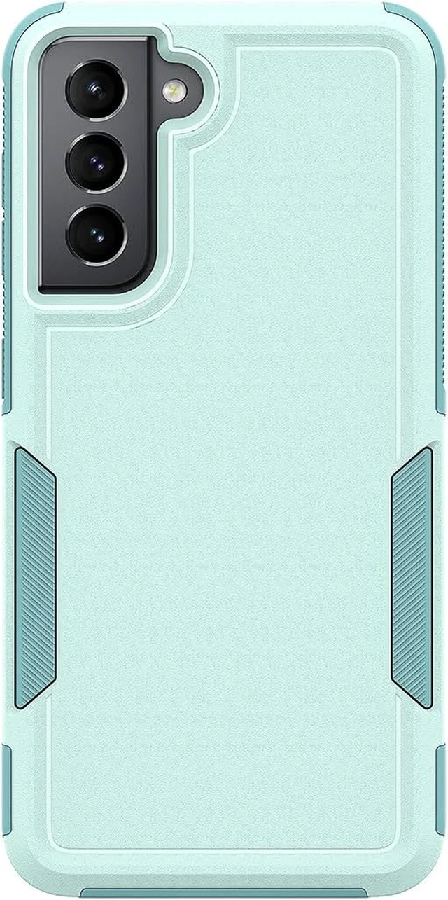 Alt view image 7 of 7 - for Galaxy S21 Case: Dual Layer Protective Heavy Duty Cell Phone Cover Shockproof Rugged with Screen Protector - Military Protection Bumper Tough - Galaxy S21 5G 2021 6.2 inch Green