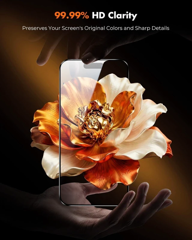 Alt view image 4 of 7 - iPhone 17 Pro Max Full-Coverage Screen Protector - 3 Pack