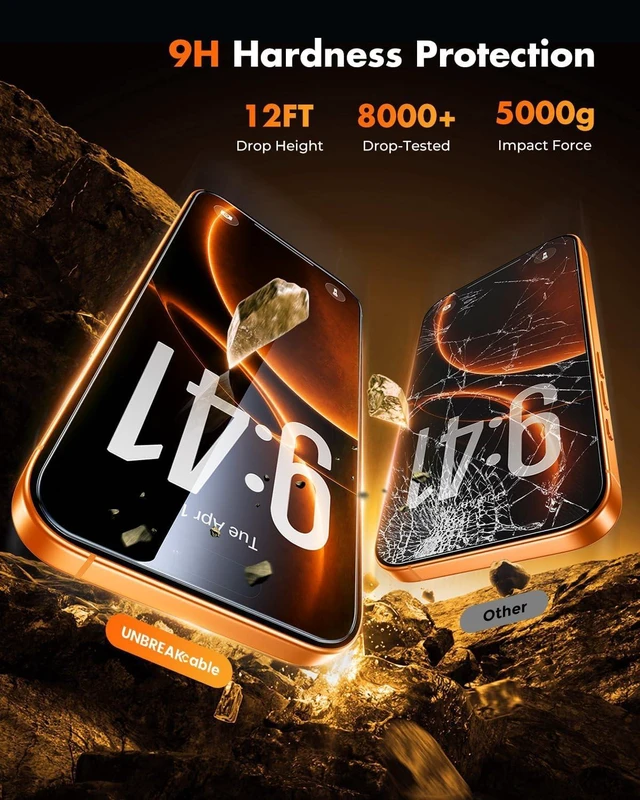 Alt view image 5 of 7 - iPhone 17 Pro Max Full-Coverage Screen Protector - 3 Pack