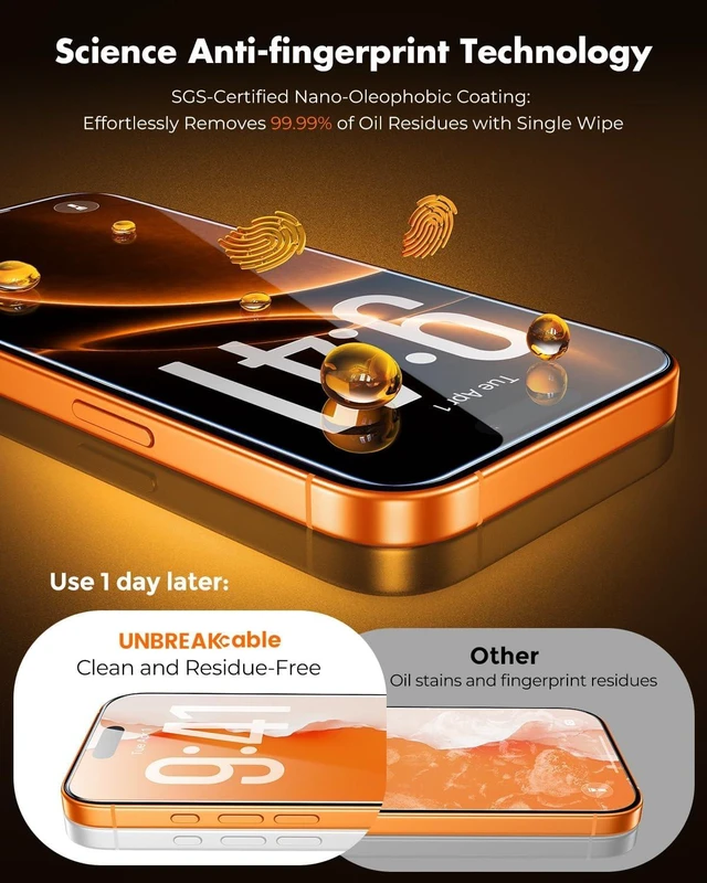 Alt view image 7 of 7 - iPhone 17 Pro Max Full-Coverage Screen Protector - 3 Pack