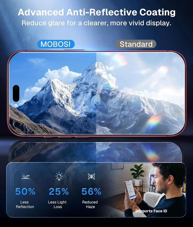 Alt view image 6 of 7 - 3 Pack for iPhone 18 Pro Max/iPhone 17 Pro Max Screen Protector 6.9