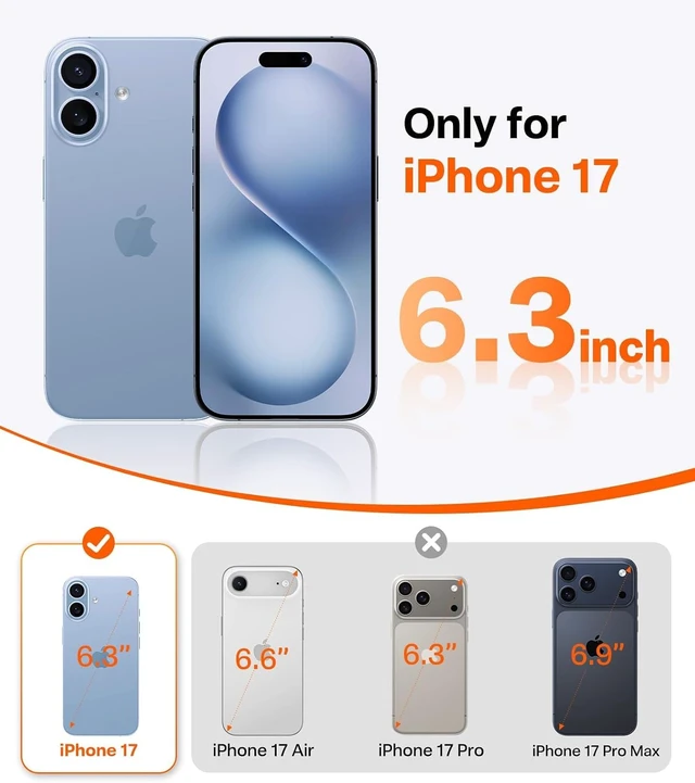 Alt view image 2 of 7 - Magnetic Slim Fit for iPhone 17 Case Ultra-Thin Compatible with MagSafe Stronger Magnetic + Thinner Lightweight Matte Anti-Scratch Hard PC Cover Phone Case for iPhone 17 Clear