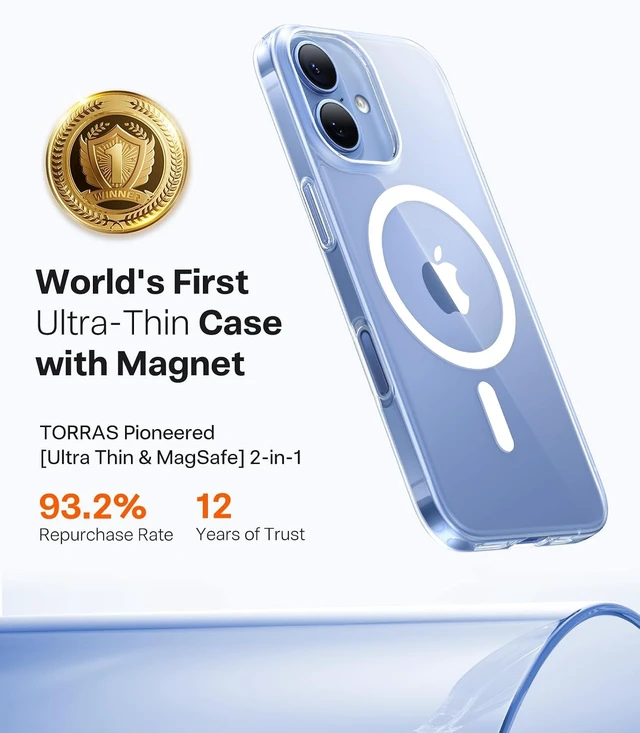 Alt view image 3 of 7 - Magnetic Slim Fit for iPhone 17 Case Ultra-Thin Compatible with MagSafe Stronger Magnetic + Thinner Lightweight Matte Anti-Scratch Hard PC Cover Phone Case for iPhone 17 Clear