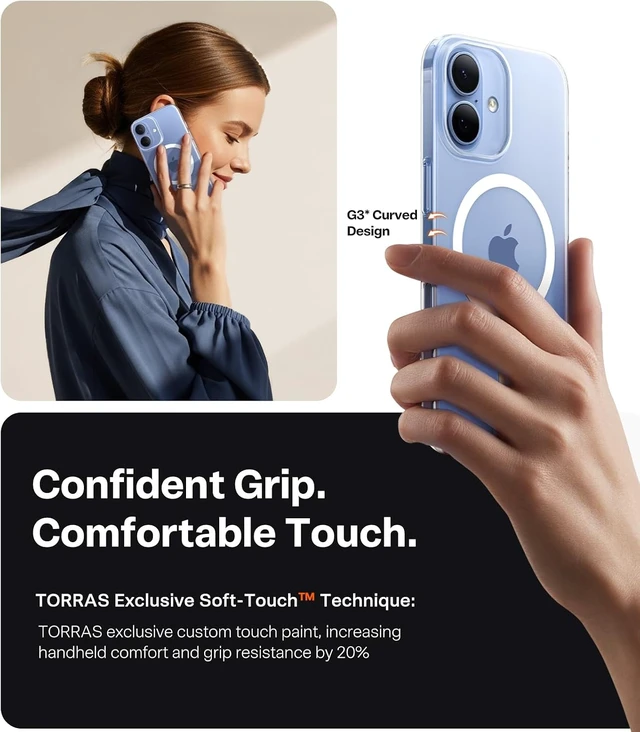 Alt view image 7 of 7 - Magnetic Slim Fit for iPhone 17 Case Ultra-Thin Compatible with MagSafe Stronger Magnetic + Thinner Lightweight Matte Anti-Scratch Hard PC Cover Phone Case for iPhone 17 Clear