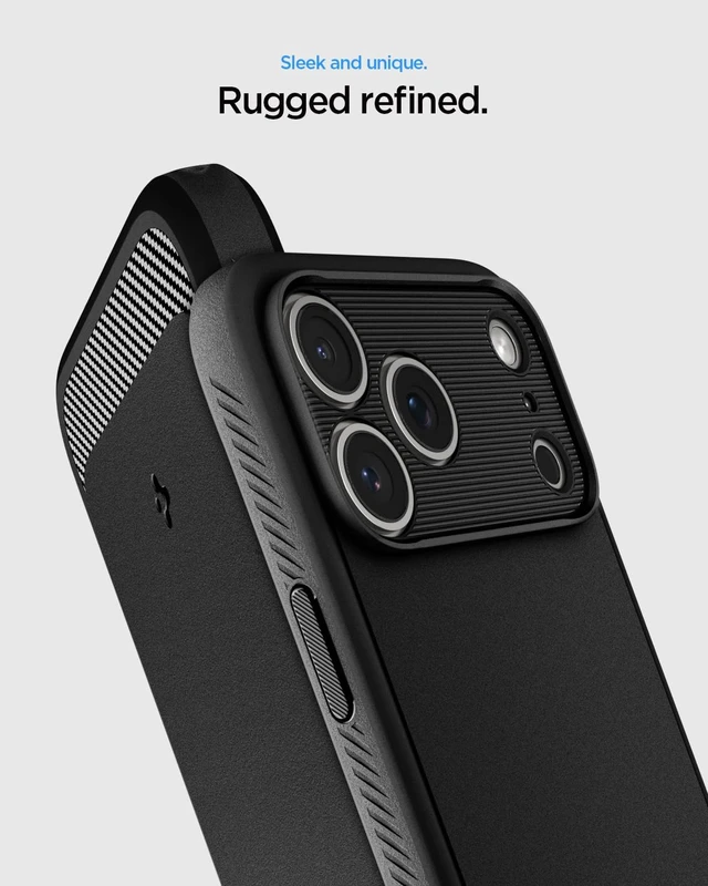 Alt view image 3 of 7 - Rugged Armor MagFit for iPhone 17 Pro / 18 Pro Case Matte Black