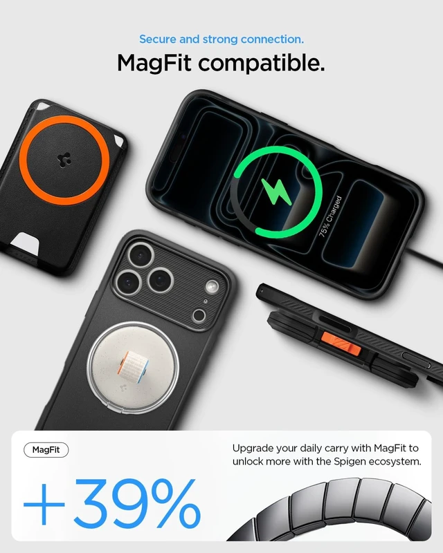 Alt view image 6 of 7 - Rugged Armor MagFit for iPhone 17 Pro / 18 Pro Case Matte Black