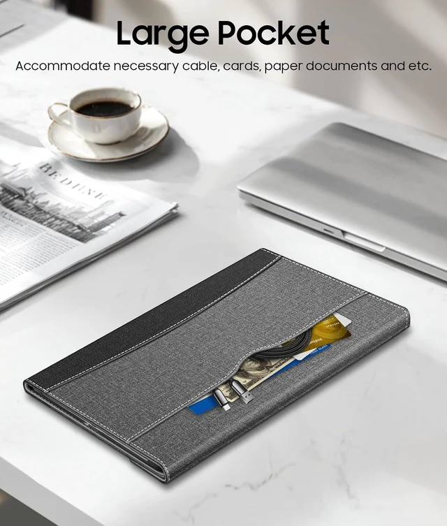 Alt view image 7 of 7 - Fintie Case for Galaxy Tab S11 Ultra 5G 14.6 Inch 2025 Gray