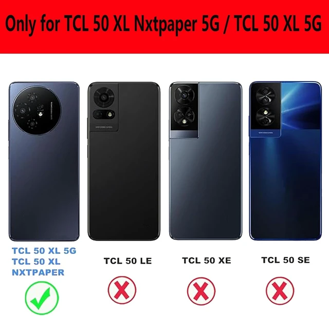 Alt view image 7 of 7 - Phone Case Compatible with TCL 50 XL 5G / TCL 50 XL Nxtpaper 5G TPU Protective Phone Cover Case 2 Pack