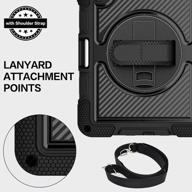 Alt view image 7 of 7 - Case for iPad (A16) 11th/10th Generation 11/10.9 Black