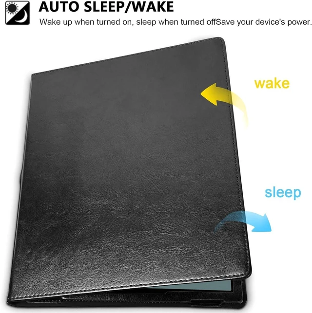 Alt view image 2 of 7 - Case for 10.3 Boox Note Air4 C (2024)/Boox Note Air3 C/Air3 B/W Tablet (2023) New Upgraded Design 360 Degree Rotating Stand Cover with Pen Holder/Hand Strap Auto Sleep/Wake (Black)