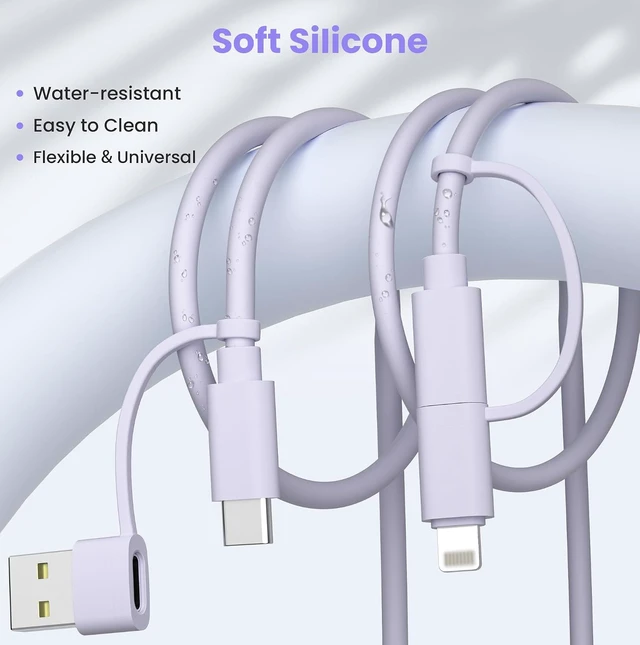 Alt view image 6 of 7 - for iPhone 18 Pro Max USB C Charger Cable Multi Charging Cord 6.6FT