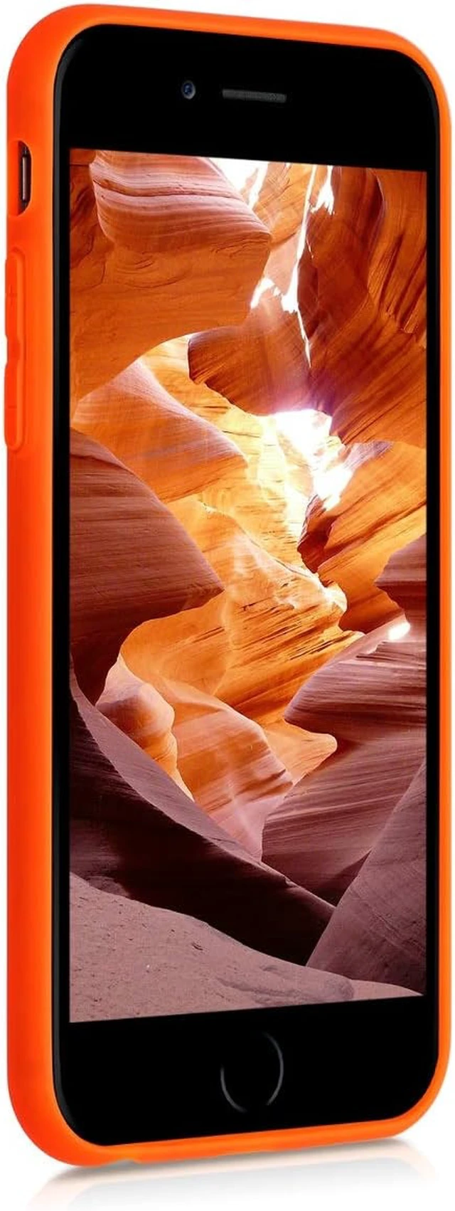 Alt view image 2 of 6 - Case Compatible with iPhone 6 / 6S Case - Soft Slim Protective TPU Silicone Cover - Neon Orange