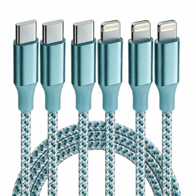 Main image of USB C to Lightning Cable 3 Pack 6FT MFi Certified iPhone Fast Charger Fast Charging Type c to Lightning Cable for iPhone 14 13 12 11 Pro Max Xr Xs 8 and More