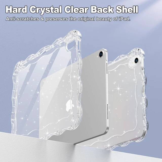 Alt view image 3 of 7 - for iPad (A16) 11th 10th Gen Case Wave Edge Clear Bling