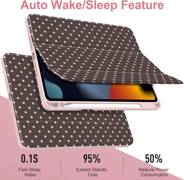 Alt view image 3 of 7 - Case for iPad 10.2 inch 9th/8th/7th Gen Chocolate Polka Dot