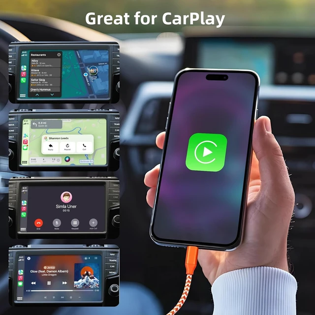 Alt view image 6 of 6 - USB C to Lightning Cable 3 Pack 6FT MFi Certified iPhone Fast Charger Fast Charging Type c to Lightning Cable for iPhone 14 13 12 11 Pro Max Xr Xs 8 and More