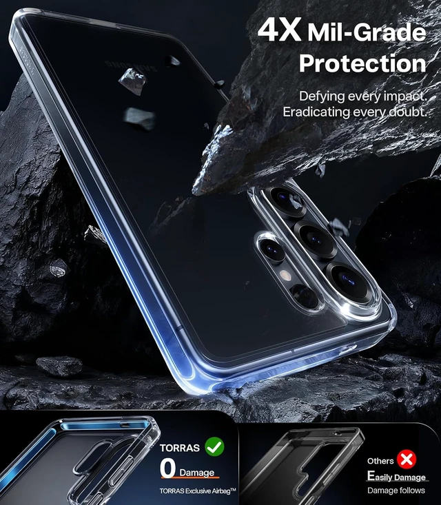 Alt view image 5 of 7 - for Galaxy S26 Ultra Case Clear 2026 Upgraded Non-Yellowing