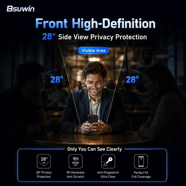 Alt view image 4 of 6 - 2 Pack Privacy Screen Protector for Galaxy S26 Ultra