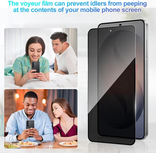 Alt view image 2 of 7 - 2 Pack Privacy Screen Protector for Galaxy S26 Plus/S26+