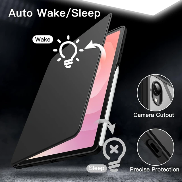 Alt view image 6 of 7 - 360° Rotating Case for Galaxy Tab S10+/S9 FE+/S9+ 12.4 Black