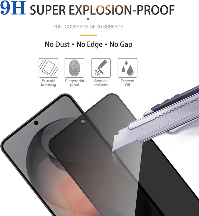 Alt view image 4 of 7 - 2 Pack Privacy Screen Protector for Galaxy S26 Plus/S26+