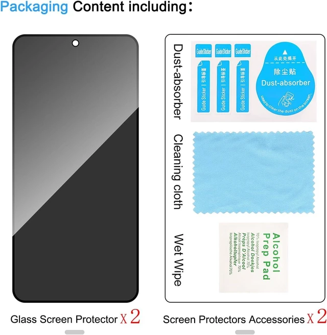 Alt view image 7 of 7 - 2 Pack Privacy Screen Protector for Galaxy S26 Plus/S26+