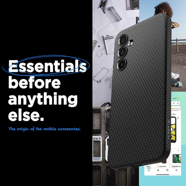 Alt view image 2 of 7 - Liquid Air Designed for Galaxy A54 5G Case (2023) - Matte Black