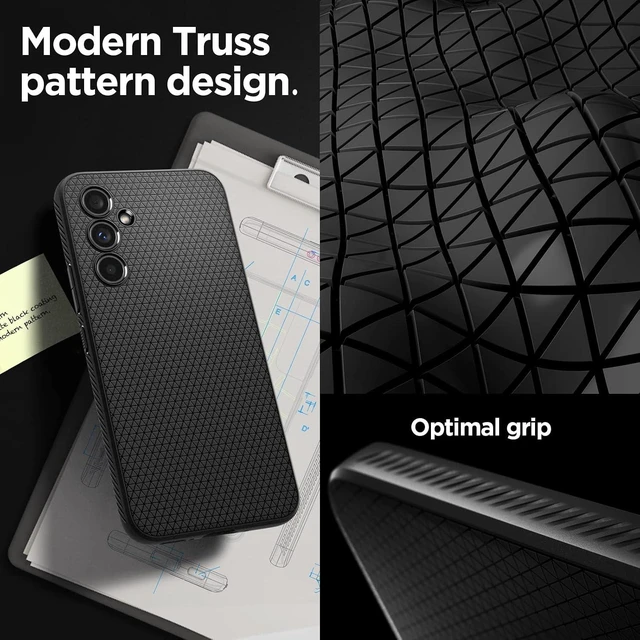 Alt view image 3 of 7 - Liquid Air Designed for Galaxy A54 5G Case (2023) - Matte Black
