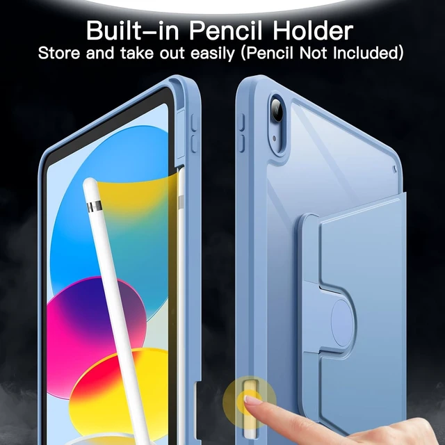 Alt view image 5 of 7 - 360° Rotating Case for iPad (A16) 11th/10th Gen Blue