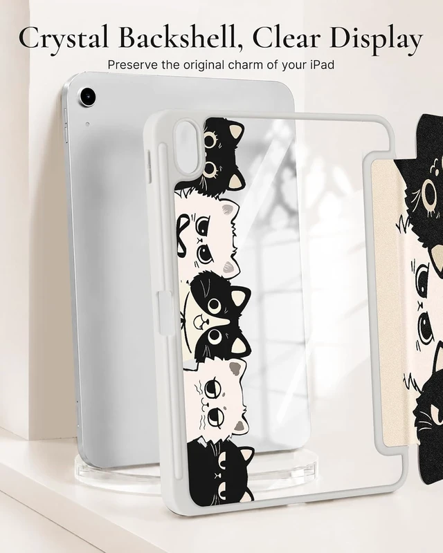 Alt view image 3 of 7 - for iPad A16/10th Case Cute cat Design