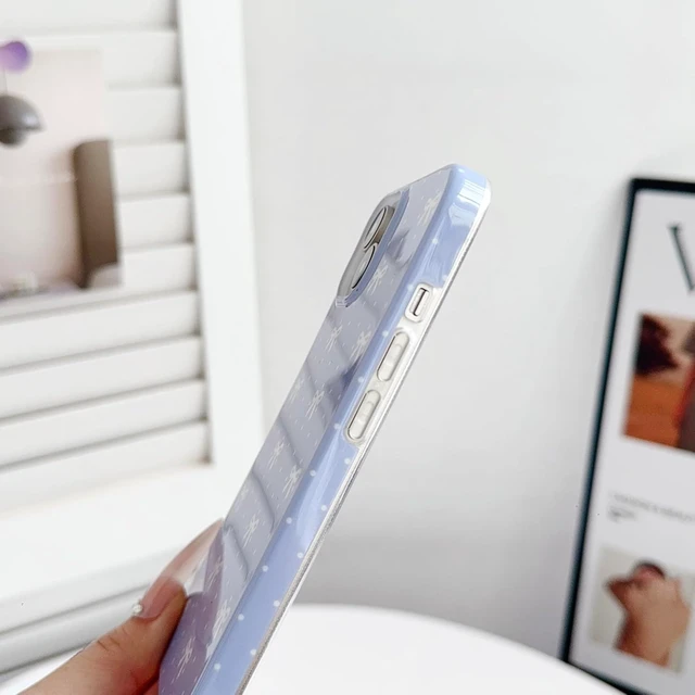 Alt view image 5 of 7 - Compatible with iPhone 13 and iPhone 14 Case Cute Bow Ribbon Polka Dot Slim Soft TPU Protective Phone Cover for Women Girls