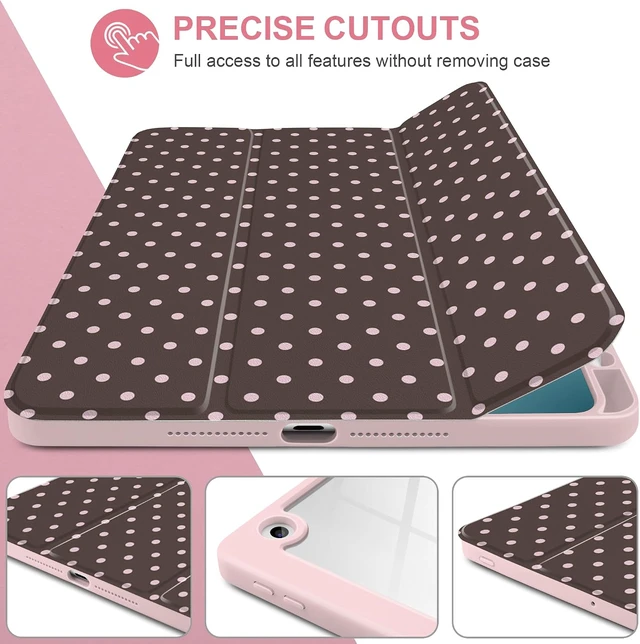 Alt view image 7 of 7 - Case for iPad 10.2 inch 9th/8th/7th Gen Chocolate Polka Dot