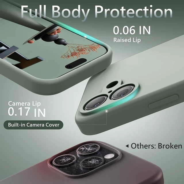 Alt view image 7 of 7 - Magnetic for iPhone 17 Case 6.3 Calke Green