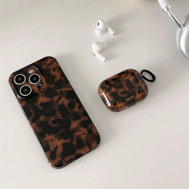 Alt view image 3 of 7 - Cute Phone Case for iPhone 16 Pro Max Case Amber Leopard Print