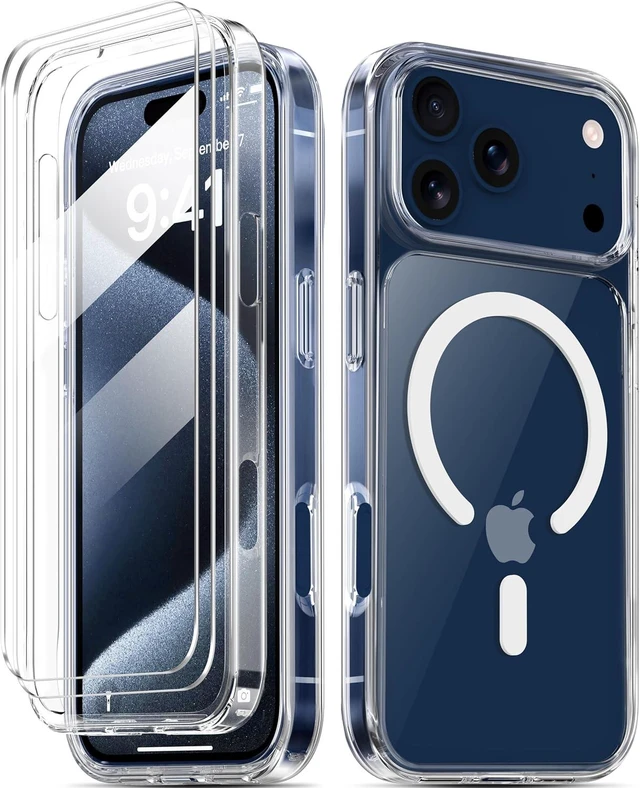 Main image of Magnetic for iPhone 18/17 Pro Case Crystal Clear