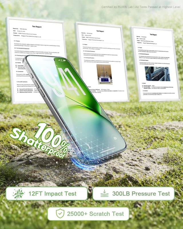 Alt view image 7 of 7 - 3-Pack Screen Protectors for iPhone Tempered Glass Film with Easy Installation Frame Ultra HD 9H Hardness Scratch Resistant Case Friendly (for iPhone 13/13 Pro/14/16e/17e-6.1 Inch)