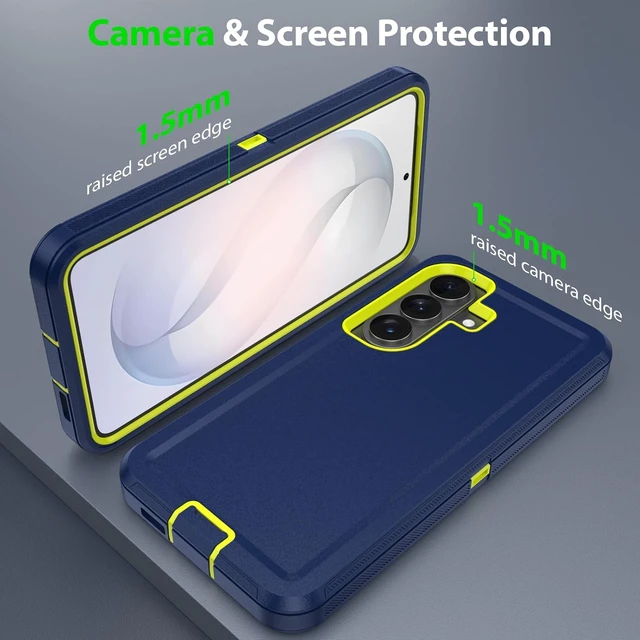 Alt view image 7 of 7 - for Galaxy S26 Case Heavy Duty Rugged Phone Cover Blue/Green