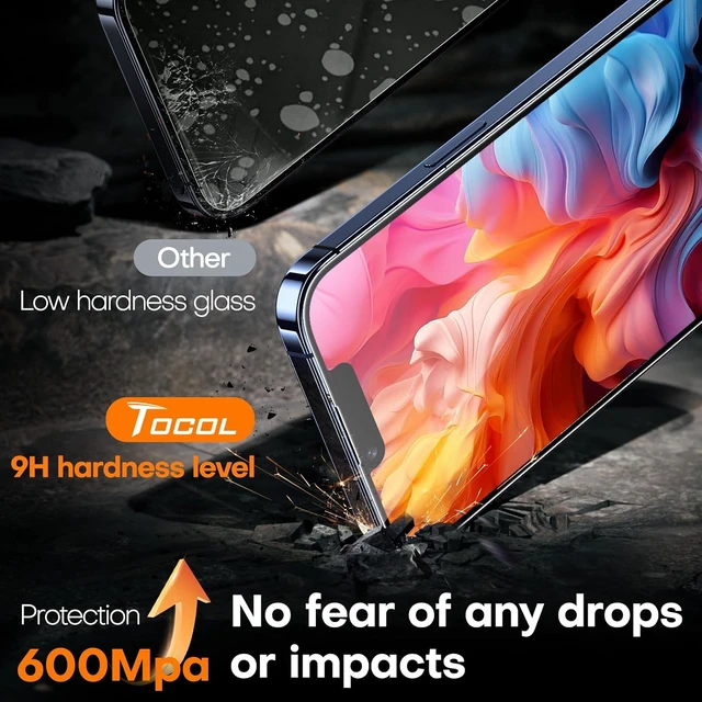 Alt view image 4 of 6 - for iPhone 13 Pro Screen Protector Easy Installation