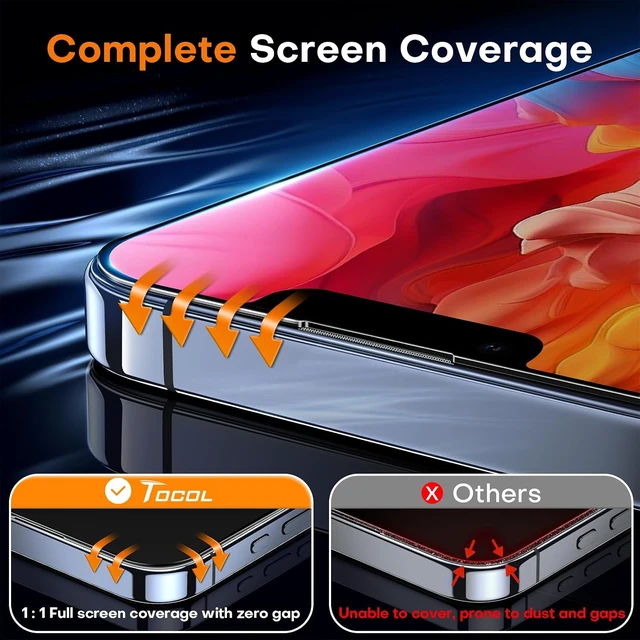 Alt view image 5 of 6 - for iPhone 13 Pro Screen Protector Easy Installation