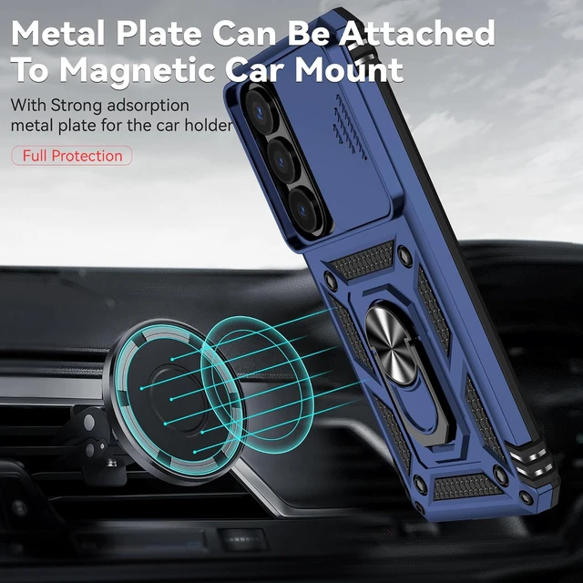 Alt view image 2 of 7 - for Galaxy S26 Case with Rotated Ring Kickstand Blue
