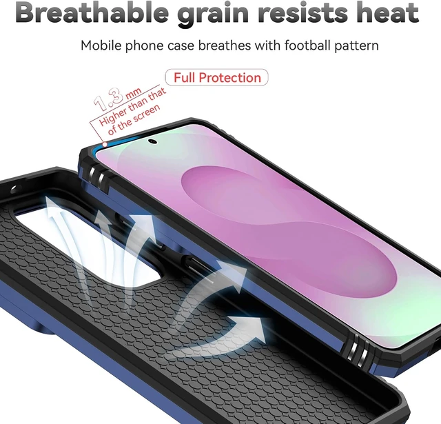 Alt view image 7 of 7 - for Galaxy S26 Case with Rotated Ring Kickstand Blue