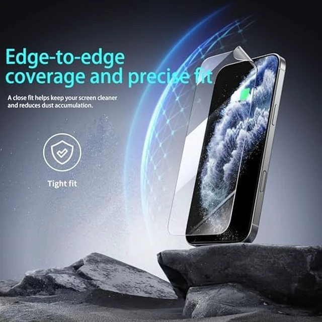 Alt view image 2 of 6 - 3 Pack for iPhone SE (2022) Screen Protectors