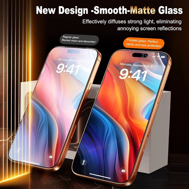 Alt view image 2 of 7 - for iPhone 17 Pro Max Matte Screen Protector - 6.9 inch - 2 Pack