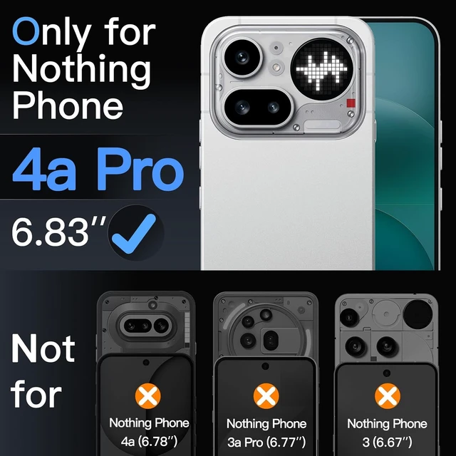 Alt view image 2 of 7 - Screen Protector for Nothing Phone 4a Pro 3-Pack
