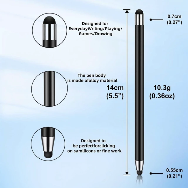 Alt view image 2 of 7 - Stylus (10 PCS) Stylus Pen for Touchscreen.2-in-1 Universal Stylus