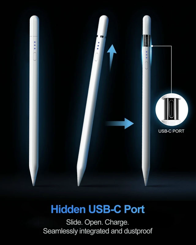 Alt view image 2 of 7 - Digiroot Pencil for iPad (USB-C) 2018+ iPad Pencil Palm Rejection