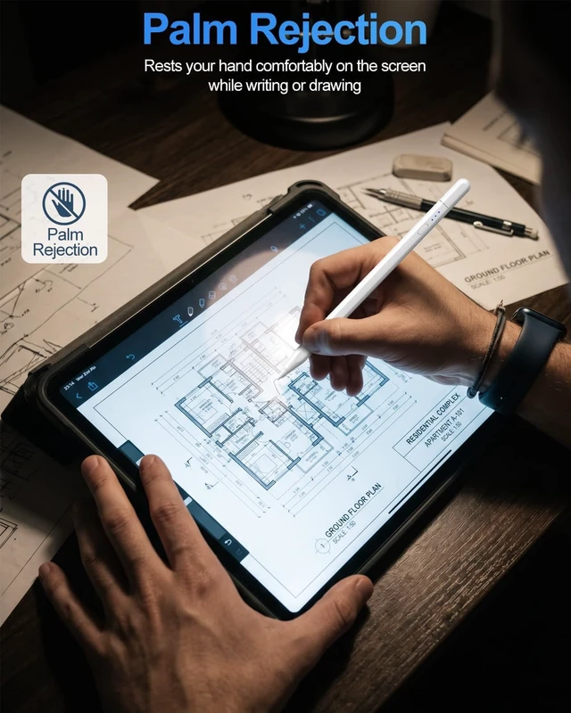 Alt view image 5 of 7 - Digiroot Pencil for iPad (USB-C) 2018+ iPad Pencil Palm Rejection