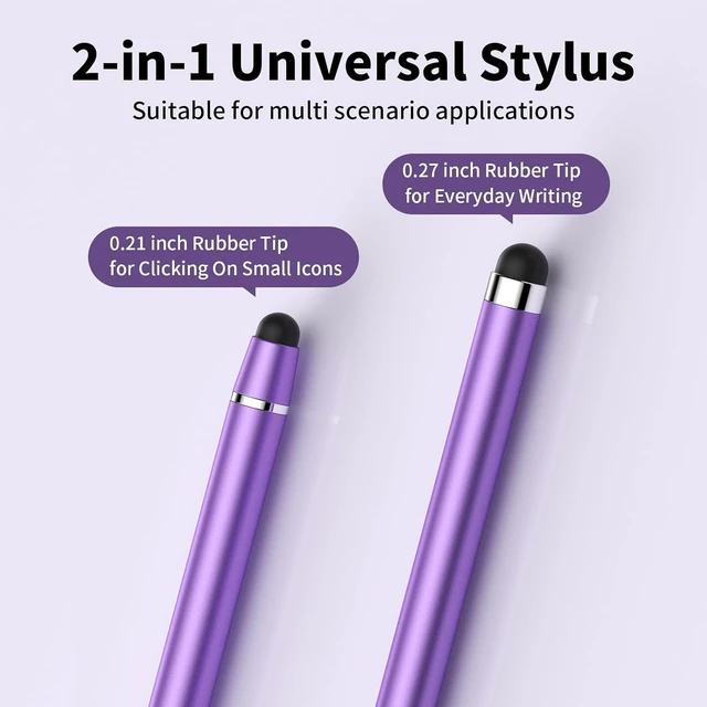 Alt view image 2 of 7 - Stylus(10 PCS) Stylus Pen for Touchscreen iPad. 2-in-1 Universal Stylus