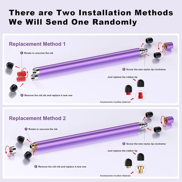 Alt view image 5 of 7 - Stylus(10 PCS) Stylus Pen for Touchscreen iPad. 2-in-1 Universal Stylus