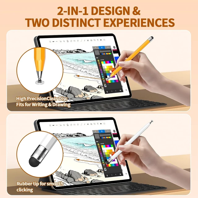 Alt view image 2 of 7 - Stylus Pens for Touch Screens iPad Pencil-Style Stylus